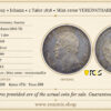 Germany, Saxony, Johann, 2 Taler 1858, Mint error VEREINSTHAELR, PCGS AU 58 Germany, Saxony, Johann, 2 Taler 1858, Mint error VEREINSTHAELR, PCGS AU 58