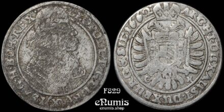 AUSTRIA, Leopold I, 15 Kreuzer 1662 G-H, Breslau, VF/VF+