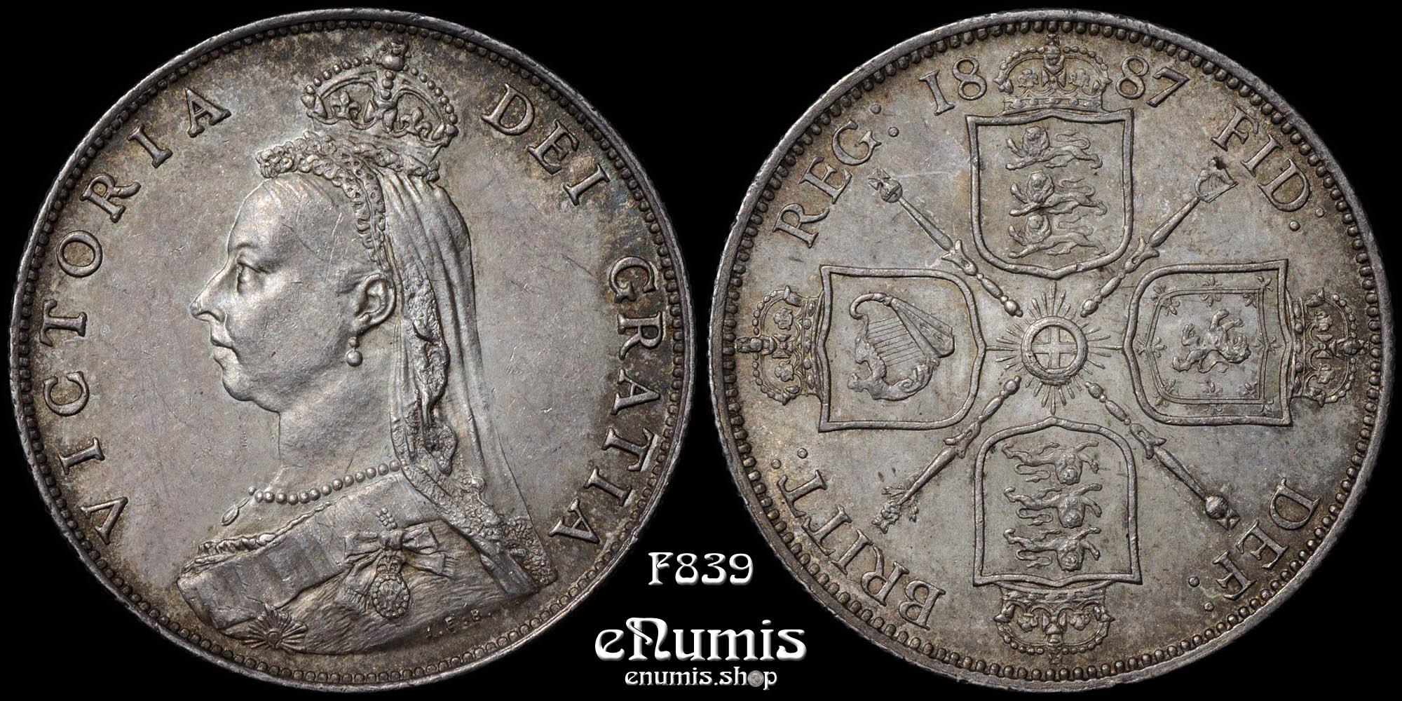 Great Britain, Victoria, Florin 1887, UNC