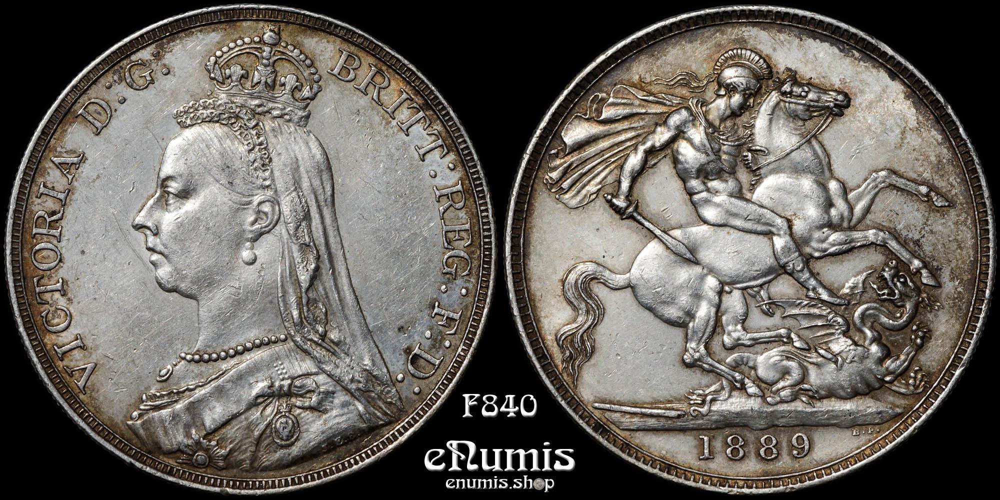 Great Britain, Victoria, Crown 1889, aUNC