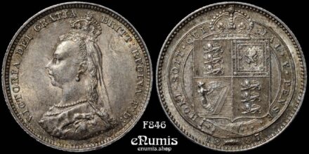 Great Britain, Victoria, Shilling 1887, toned, UNC