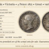 Great Britain, Victoria, 4 Pence 1855, Groat, variety, aUNC