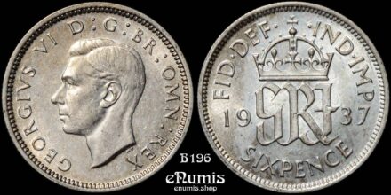Great Britain, George VI, Sixpence 1937, UNC