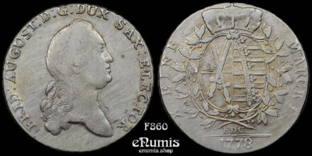 Germany, Saxony, Friedrich August III, Taler 1778, VF+