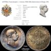 AUSTRIA, Franz Joseph I, 1 Corona 1908, 60th Anniversary of Reign, UNC