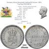 Germany, Hesse Darmstadt, Ludwig III, Kreuzer 1863, Top Pop, PCGS MS 66 Germany, Hesse Darmstadt, Ludwig III, Kreuzer 1863, Top Pop, PCGS MS 66