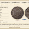 RUSSIA, Alexander I, 1 Rouble 1802, toned, NGC AU 58 RUSSIA, Alexander I, 1 Rouble 1802, toned, NGC AU 58