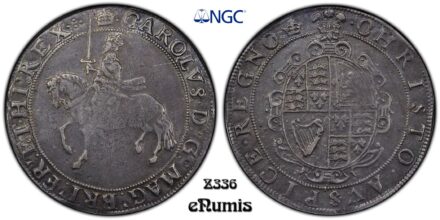 Great Britain, Charles I, Crown 1635, mm. crown, NGC VF 35