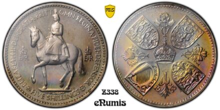 Great Britain, Elizabeth II, Crown 1953, Coronation, Proof, Top Pop, PCGS PR 67 CAM