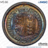 Great Britain, Victoria, Sixpence 1887, shield, nicely toned, NGC MS 66 Great Britain, Victoria, Sixpence 1887, shield, nicely toned, NGC MS 66