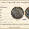 Great Britain, Victoria, Sixpence 1887, shield, nicely toned, NGC MS 66 Great Britain, Victoria, Sixpence 1887, shield, nicely toned, NGC MS 66