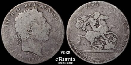 Great Britain, George III, Crown 1819, LIX, Fine