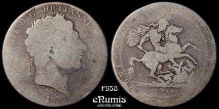 Great Britain, George III, Crown 1820, LX, Good