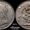 Great Britain, Victoria, Crown 1897, LXI, XF+ Great Britain, Victoria, Crown 1897, LXI, XF+