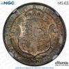 Great Britain, Edward VII, Halfcrown 1902, NGC MS 63