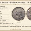 Great Britain, Victoria, Crown 1897, LXI, XF+ Great Britain, Victoria, Crown 1897, LXI, XF+