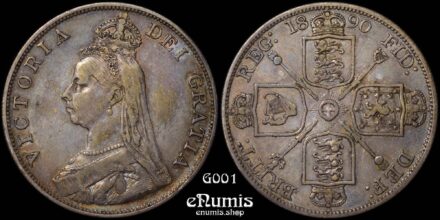Great Britain, Victoria, Double Florin 1890, XF