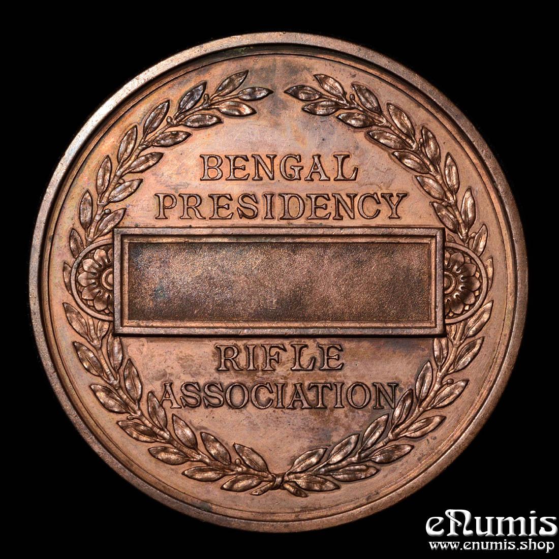 INDIA, Large Bengal Presidency Rifle Association Medal 1886, Rare!