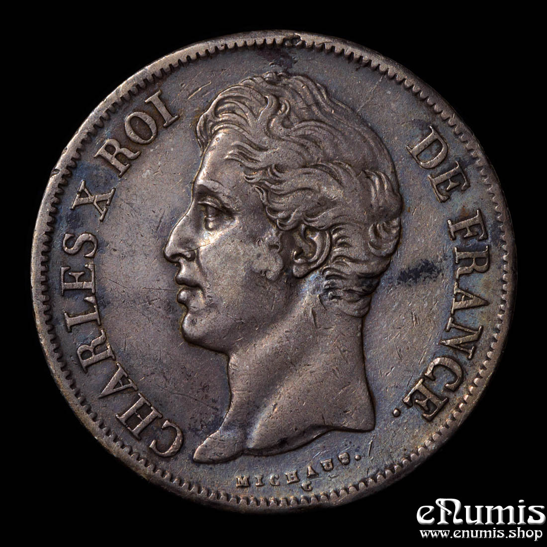 FRANCE, Charles X, 5 Francs 1828 T, Nantes, XF+