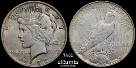 USA, $1 Peace Dollar 1923, Philadelphia, aUNC