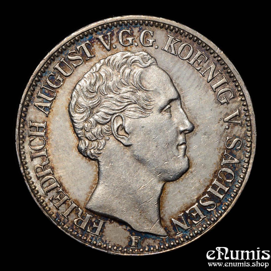 Germany, Saxony, Friedrich August II, Taler 1848, aUNC