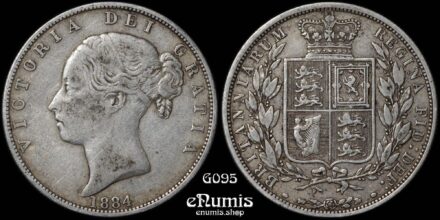 Great Britain, Victoria, Halfcrown 1884, VF-XF