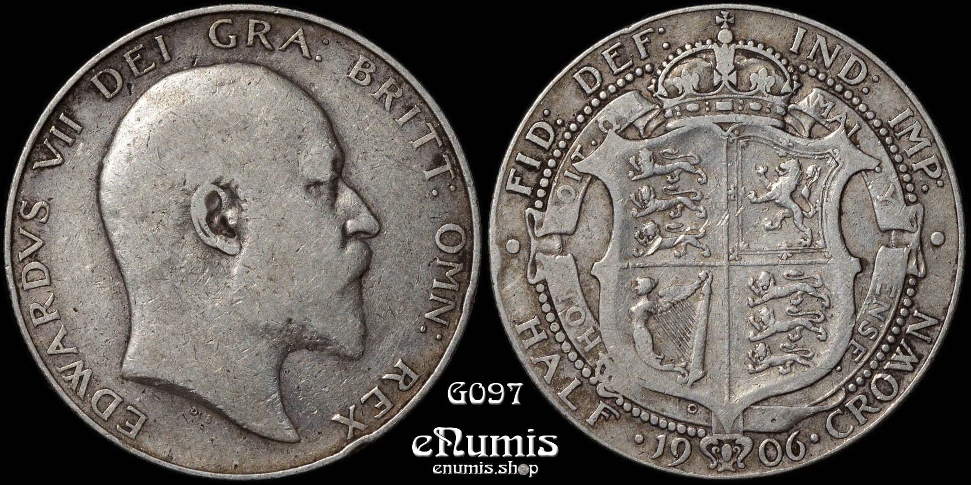 Great Britain, Edward VII, Halfcrown 1906, F-VF