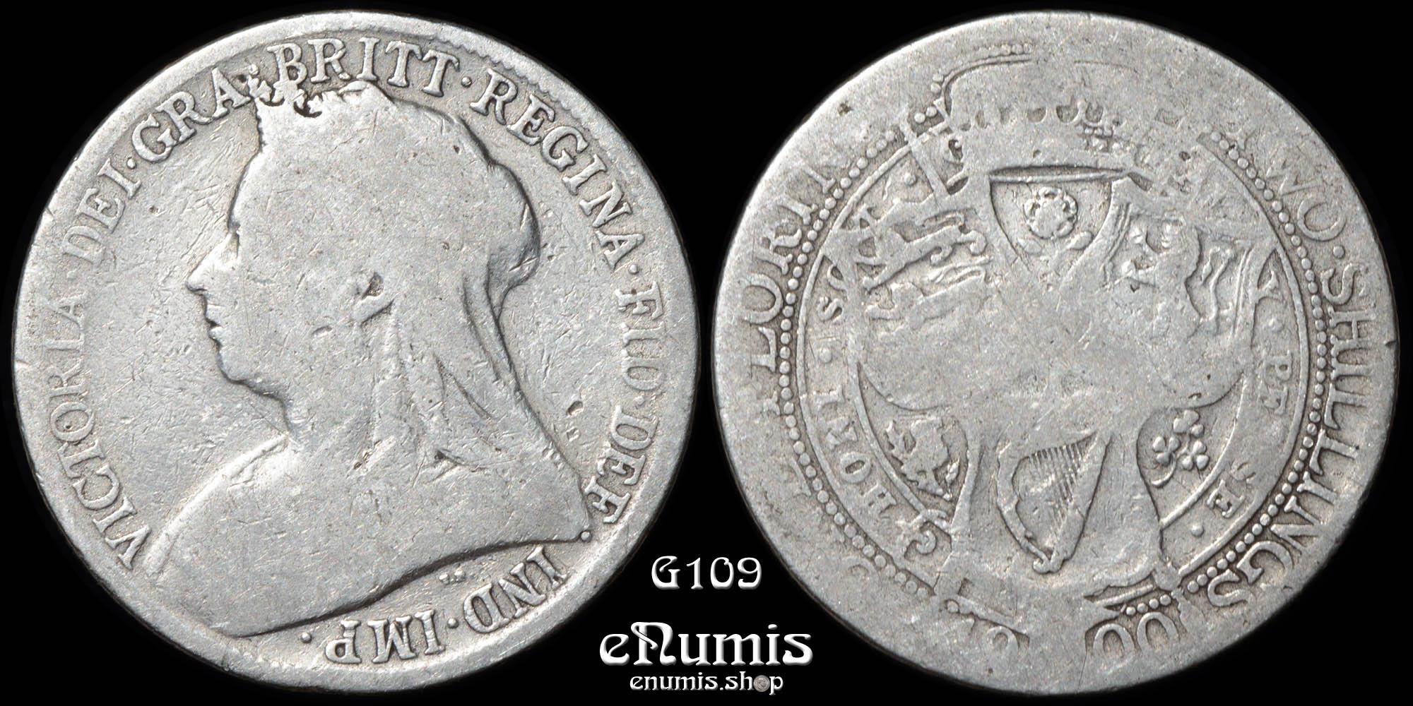 Great Britain, Victoria, Florin 1900, Good