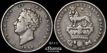 Great Britain, George IV, Shilling 1826, VF