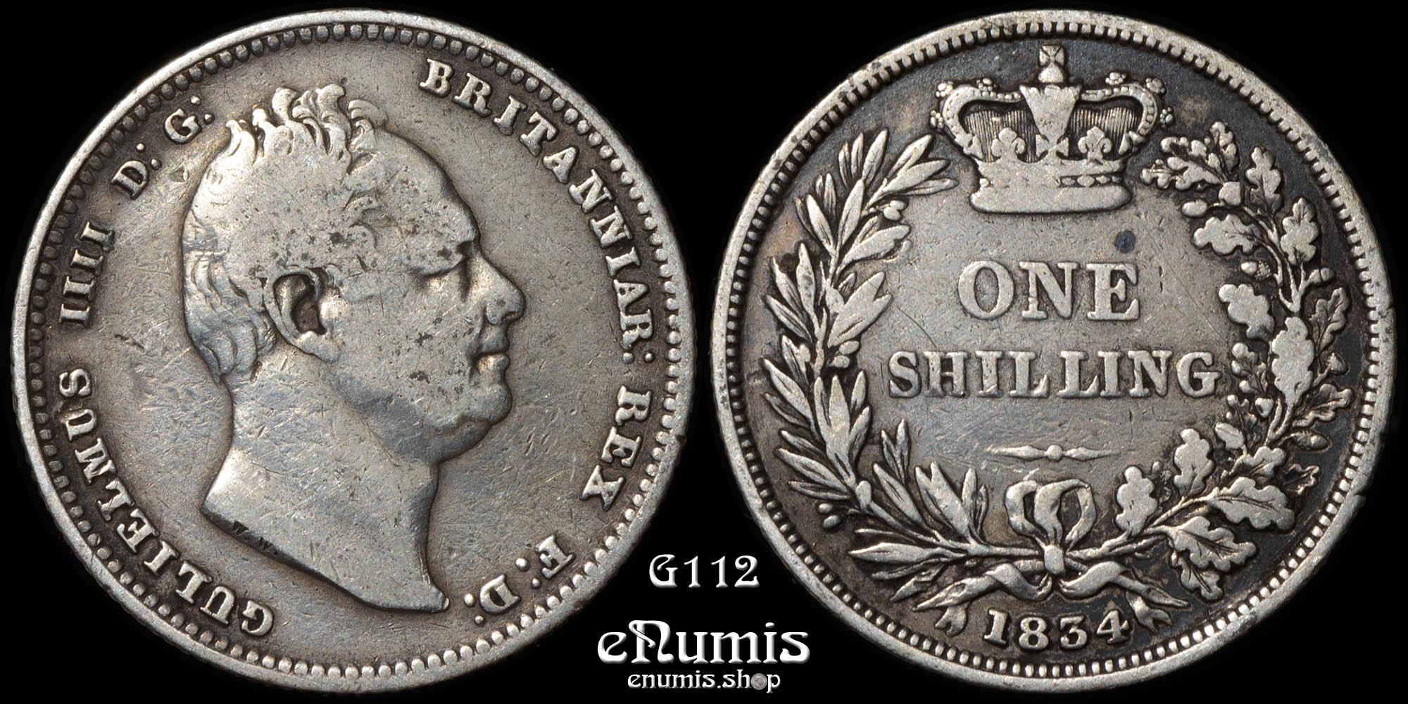 Great Britain, William IV, Shilling 1834, VF Great Britain, William IV, Shilling 1834, VF