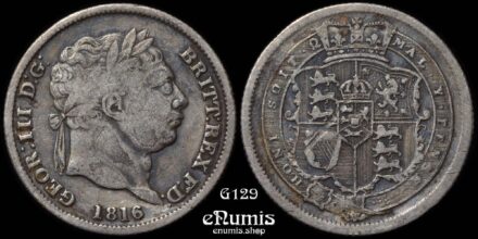 Great Britain, George III, Shilling 1816, aVF