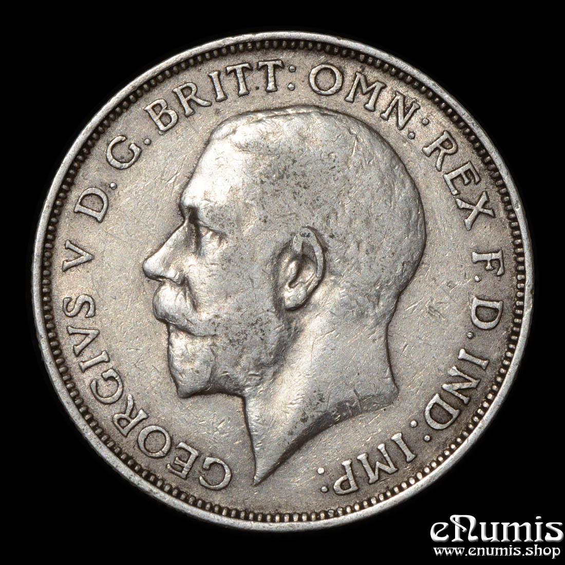 Great Britain, George V, Florin 1913, Rarest date, VF-XF Great Britain, George V, Florin 1913, Rarest date, VF-XF