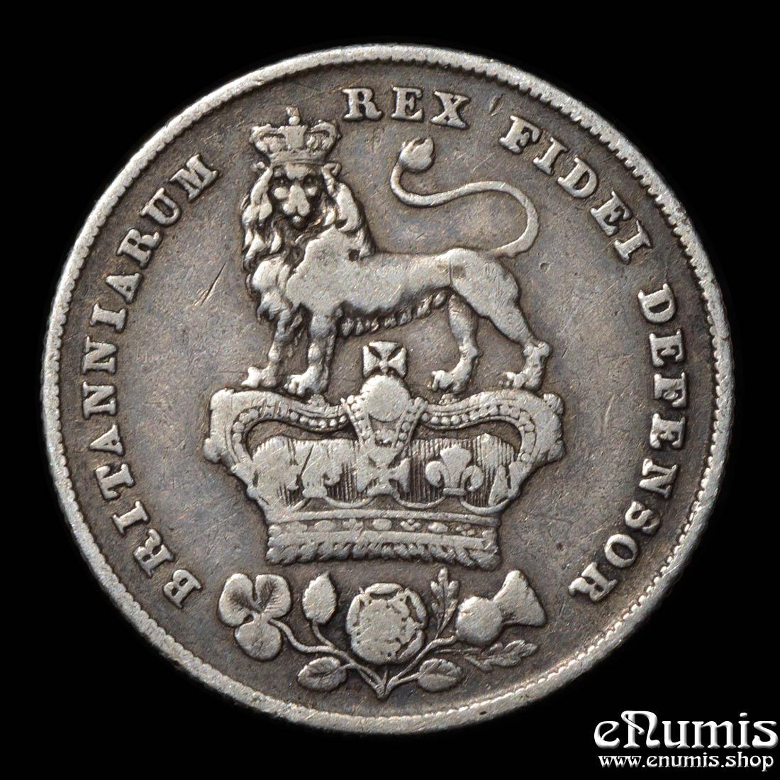 Great Britain, George IV, Shilling 1826, VF