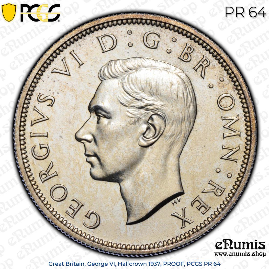 Great Britain, George VI, Halfcrown 1937, PROOF, PCGS PR 64