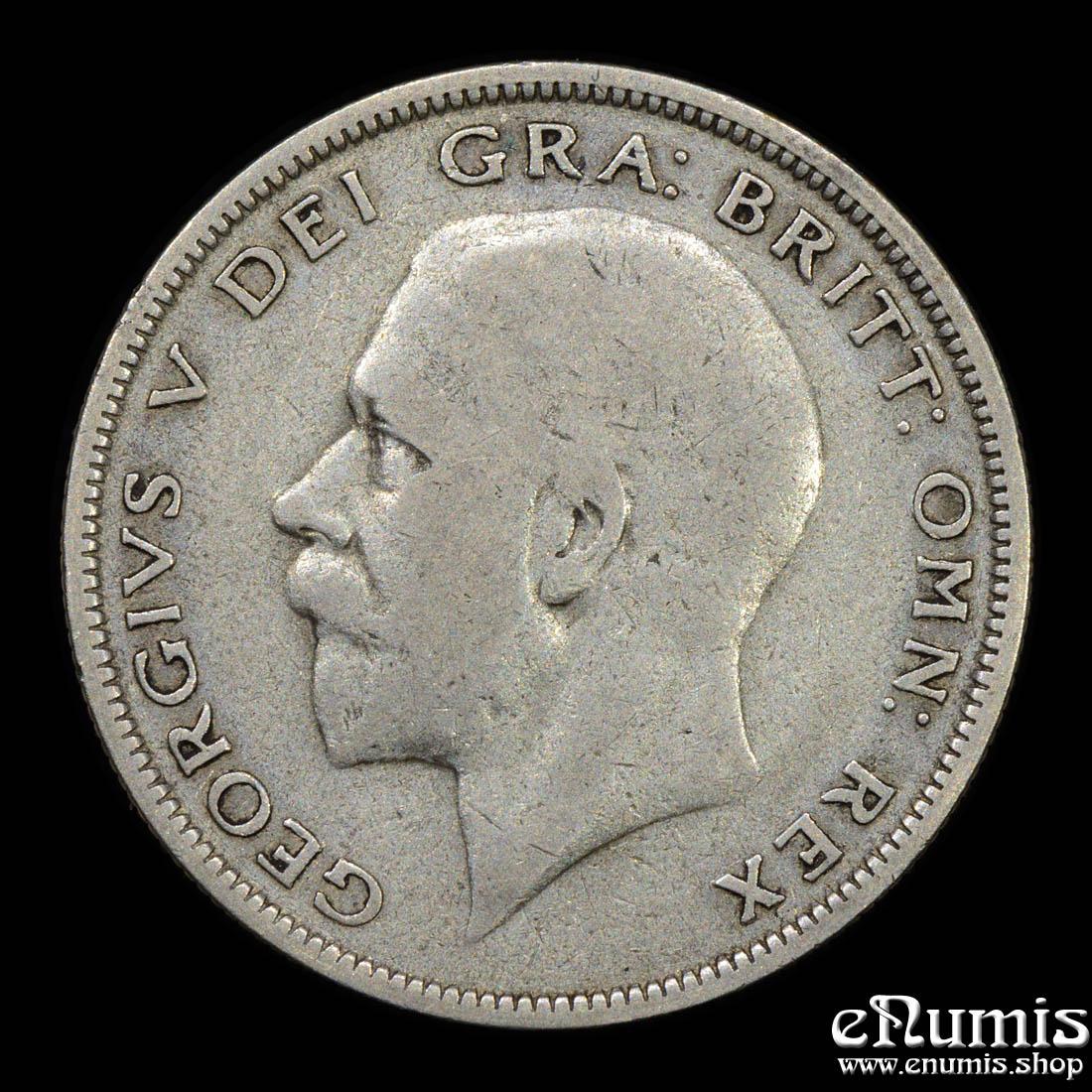 Great Britain, George V, Halfcrown 1930, rarest year, F/aVF