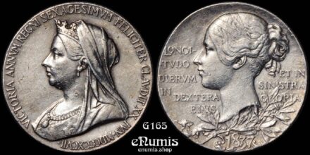 Great Britain, Victoria, small Official Medal 1897, silver, Diamond Jubilee, XF-UNC