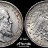 Germany, Wurttemberg, Wilhelm II, 3 Mark 1914, XF-UNC