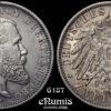 Germany, Wurttemberg, Wilhelm II, 2 Mark 1907, XF+/XF-UNC