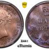 Great Britain, Victoria, 1/2 Farthing 1844, PCGS MS 64 RB