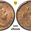 SPAIN, Alfonso XIII, 1 Centimo 1906 SL-V, PCGS MS 64 RB SPAIN, Alfonso XIII, 1 Centimo 1906 SL-V, PCGS MS 64 RB
