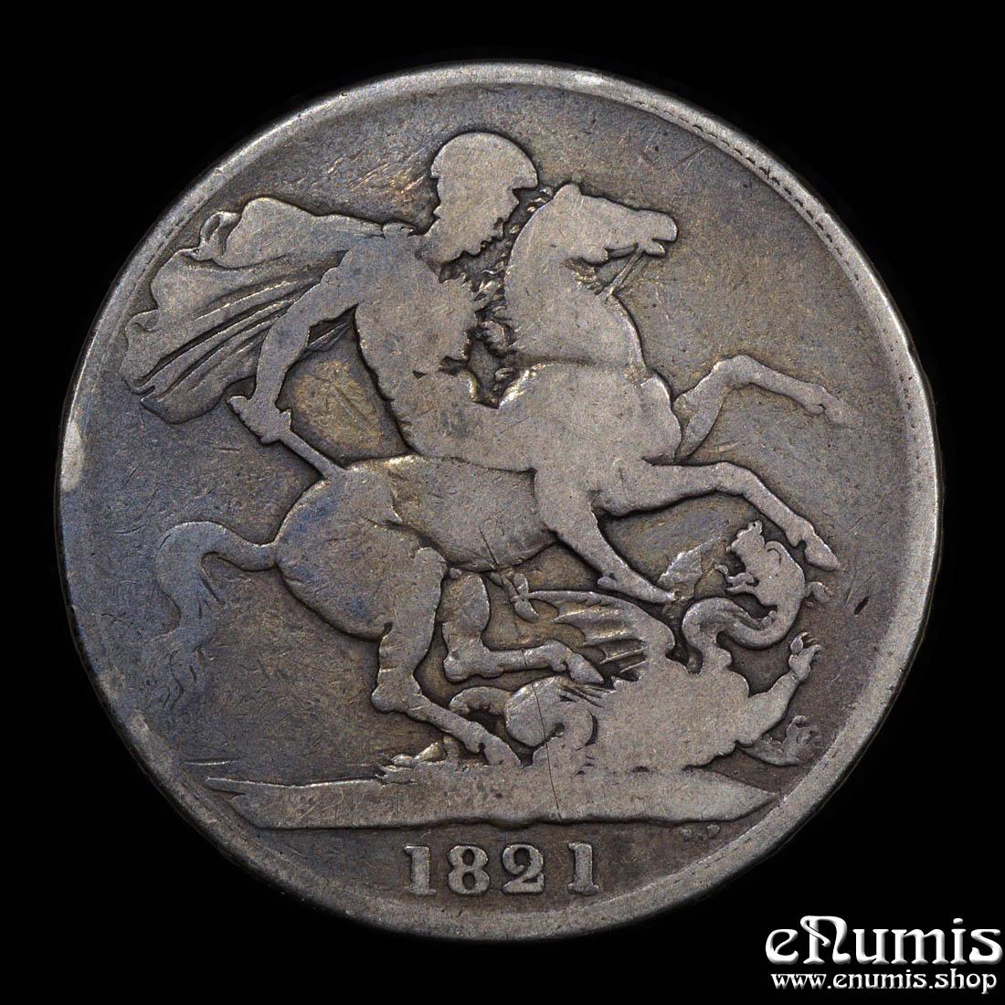 Great Britain, George IV, Crown 1821, Secundo, Fine