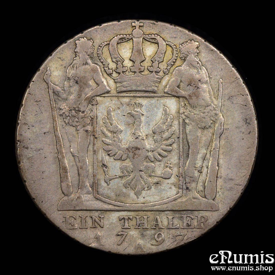 Germany, Prussia, Friedrich Wilhelm II, Taler 1797 A, VF