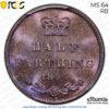 Great Britain, Victoria, 1/2 Farthing 1844, PCGS MS 64 RB
