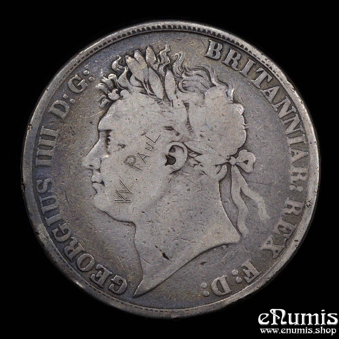 Great Britain, George IV, Crown 1821, Secundo, Fine
