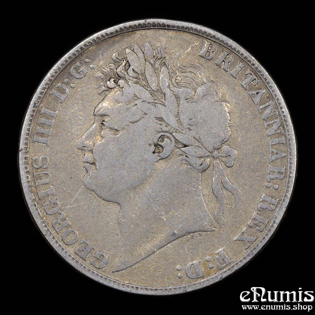 Great Britain, George IV, Crown 1821, Secundo, Fine