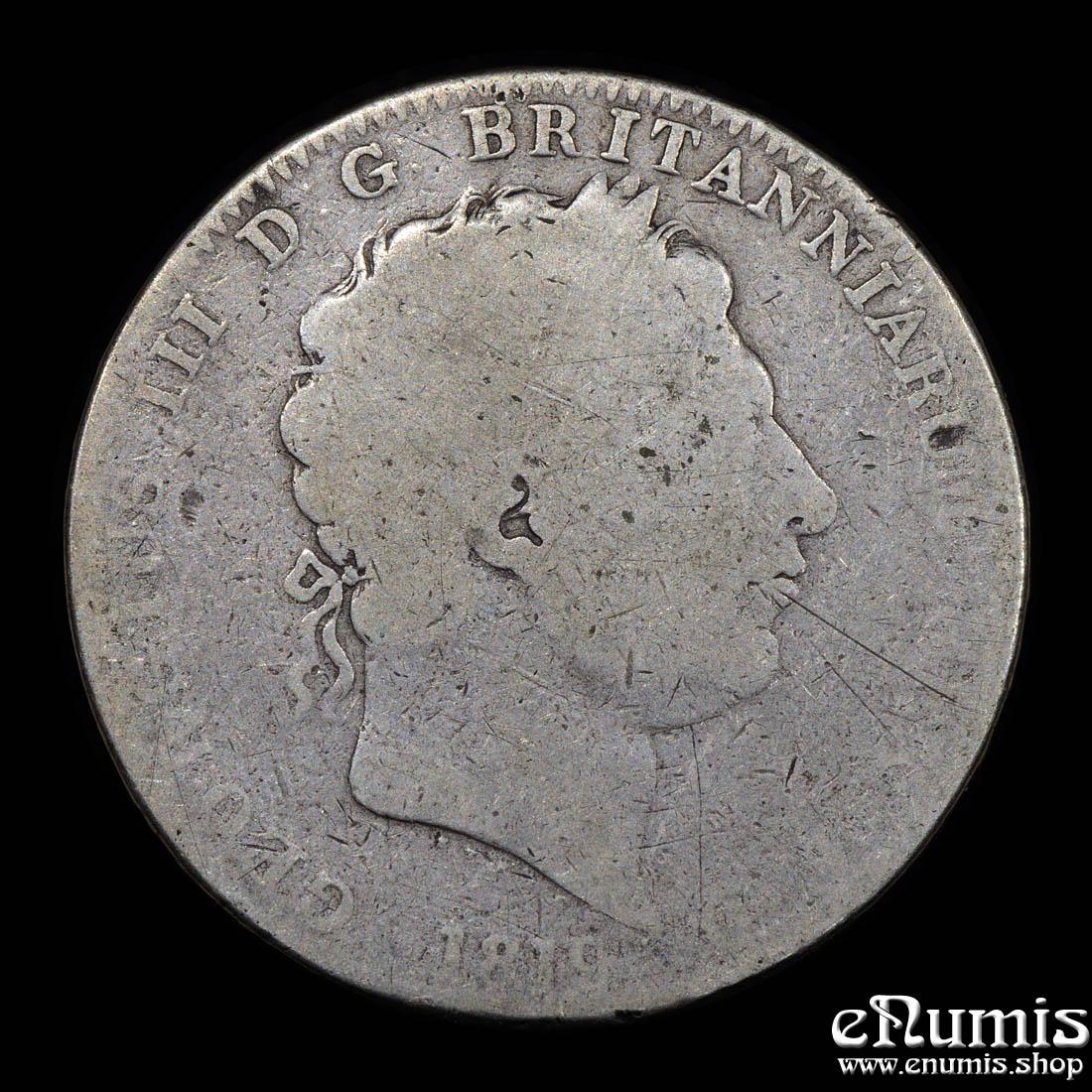 Great Britain, George III, Crown 1819, LIX, aFine
