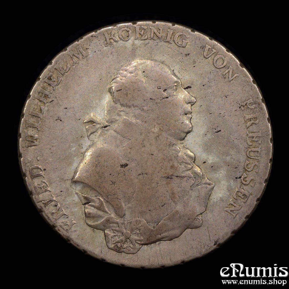 Germany, Prussia, Friedrich Wilhelm II, Taler 1797 A, VF