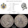 FRANCE, Louis XVIII, 5 Francs 1822 A, Paris, VF FRANCE, Louis XVIII, 5 Francs 1822 A, Paris, VF