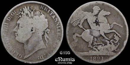 Great Britain, George IV, Crown 1821, Secundo, Fine
