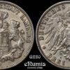 Germany, Hamburg, 3 Mark 1911, XF+